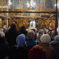 на Обрезание Господне, в день памяти святителя Василия Великого в храме святого пророка Иоанна Предтечи в Калуге совершены Всенощное бдение и Божественная литургия Василия великого