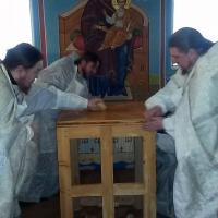 10 мая, в Неделю 5-ю по Пасхе, о самаряныне, настоятель храма святого пророка Иоанна Предтечи, секретарь Калужской епархии игумен Мефодий (Пронькин) сопровождал митрополита Калужского и Боровского Климента в архипастырском визите в село Шалово Мещовского района.