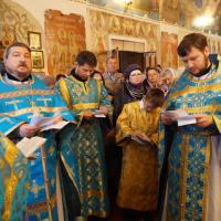 на Покров Пресвятой Богородицы в храме святого пророка Иоанна Предтечи состоялись праздничные богослужения. К Празднику были закончены работы по восстановлению росписей храма