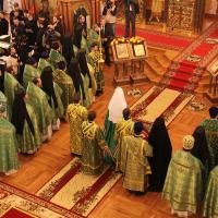  В день празднования Собора Оптинских старцев, Святейший Патриарх Московский и всея Руси Кирилл совершил Божественную литургию в Казанской Амвросиевской женской пустыни в Шамордино