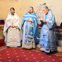 На праздник Введения во храм Пресвятой Богородицы духовенство храма сослужило в Москве Святейшему Патриарху Кириллу