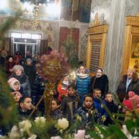 в храме святого пророка Иоанна Предтечи весь день славили Христа пением колядок и рождественских песнопений. Храм посетили учащиеся воскресных и духовных школ епархии, духовенство других храмов, миряне чтущие традиции христославов