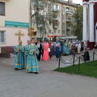 в храме святого пророка Иоанна Предтечи был совершен чин погребения Пресвятой Богородицы. Богослужение было совершен купно клиром храма, предстоял игумен Мефодий (Пронькин)