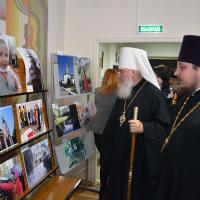 в Калужской областной библиотеке Белинского состоялось торжественное открытие фотовыставки победителей и участников фотоконкурса Калужской митрополии «Благословенная Калужская земля»