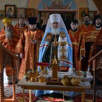 В среду Светлой седмицы, настоятель храма святого пророка Иоанна Предтечи в Калуге, секретарь Калужской епархии игумен Мефодий (Пронькин) сопровождал митрополита Калужского и Боровского Климента, главу Калужской митрополии в его архипастырском визите в село Барятино