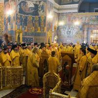 в день памяти святого священномученика Климента, епископа Римского, клирики Предтеченского храма сослужили в Свято-Троицком кафедральном соборе за Божественной литургией митрополиту Калужскому и Боровскому Клименту, главе Калужской митрополии, отмечающему в этот день своё тезоименитство