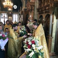 Святая Церковь и государство Российское чтят память святых равноапостольных Мефодия и Кирилла просветителей славян, в это тдень своё тезоиментство отмечает Кирилл, Святейший Патриарх Московский и всея Руси, а также настоятель храма святого пророка Иоанна Предтечи игумен Мефодий (Пронькин)