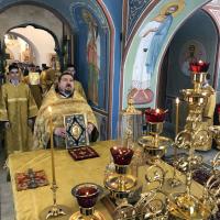 настоятель Предтеченского храма игумен Мефодий (Пронькин) в сопровождении иерея Александра Беляева посетил монастырь в честь иконы Пресвятой Богородицы, именуемой 