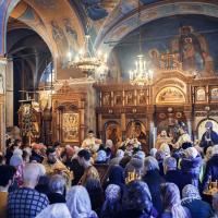 в Неделю о Страшном Суде, в храме святого пророка Иоанна Предтечи были совершены воскресные богослужения, начавшиеся накануне вечером с всенощного бдения