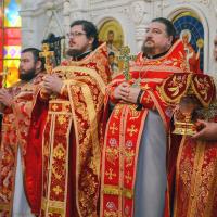 В праздник святых мучеников и бессребренников Космы и Дамиана в Риме пострадавших, в Калуге свой престольный праздник отмечает одноименный храм, разделить радость торжества за литургией, а в этом году храму исполняется 225 лет, отправился настоятель Предтеченского храма Калуги игумен Мефодий (Пронькин)