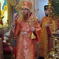 храм святого пророка Иоанна Предтечи в Калуге празднует престольный праздник - день памяти усекновения главы Пророка, Предтечи и Крестителя Господня Иоанна,  праздничную Божественную Литургию возглавил викарий Калужской епархии епископ Тарусский Иосиф