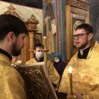 в Неделю мясопустную, о Страшнем суде, в храме святого пророка Иоанна Предтечи были совершены воскресные богослужения, накануне вечером собором духовенства совершено всенощное бдение. Утром совершены две Божественные литургии