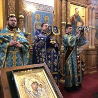 на Благовещение Пресвятой Богородицы, в храме святого пророка Иоанна Предтечи собором духовенства были совершены праздничные богослужения: накануне вечером всенощное бдение, состоящее из великого повечерия с литией и полиелейной утрени, предстоял игумен Мефодий (Пронькин), настоятель храма, секретарь Калужской епархии