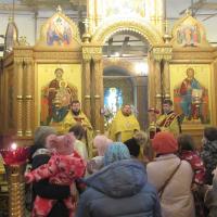 в Неделю 25-ю по Пятидесятнице, мученика Парамона и с ним 370-ти пострадавших, в храме святого пророка Иоанна Предтечи были совершены торжественные богослужения воскресного дня