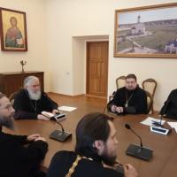 настоятель  храма святого пророка Иоанна Предтечи, секретарь Калужской епархии, принял участие в заседании руководителей отделов Калужской епархии, прошедшем в конференц зале Калужской митрополии, под председательством митрополита Калужского и Боровского Климента