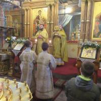 в Неделю о блудном сыне, в храме святого пророка Иоанна Предтечи в Калуге были совершены воскресные богослужения, накануне вечером всенощное бдение, совершенное собором духовенства, возглавил игумен Мефодий (Пронькин), настоятель храма, секретарь Калужской епархии