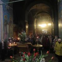 в Прощенное воскресенье, в храме святого пророка Иоанна Предтечи в Калуге, был совершен чин прощения. По уставу, чин совершается по окончании вечерни - именно на на этом богослужении происходит смена праздничных 