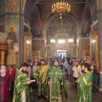 в храме святого пророка Иоанна Предтечи были совершены праздничные богослужения посвященные дню памяти святого преподобного Пафнутия Боровского чудотворца. Накануне вечером собором духовенства было совершено всенощное бдение, предстоял игумен Мефодий (Пронькин), настоятель храма, секретарь Калужской епархии