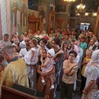 Неделя 8-я по Пятидесятнице, успение праведной Анны, матери Пресвятой Богородицы, праздничные воскресные богослужения были совершены в храме святого пророка Иоанна Предтечи в Калуге
