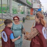 в праздник Преображения Господня, после Божественной Литургии, у стен нашего храма прошла совместная просветительская акция молодёжного движения 