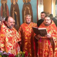 в Неделю 13-ю по Пятидесятнице, Усекновение главы Иоанна Предтечи, настоятель Предтеченского храма, секретарь Калужской епархии, игумен Мефодий (Пронькин) совершил Божественную литургию в храме святителя Николая, Архиерейском подворье, города Белокуриха Бийской епархии