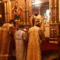 Неделя 24-я по Пятидесятнице, память святого апостола Филиппа и святителя Григория Паламы, в храме святого пророка Иоанна Предтечи были совершены воскресные Всенощное бдение и литургии. За всенощным бдением предстоял иерей Александр Беляев