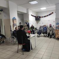 прошла духовно-просветительская встреча в стенах дома-интерната для престарелых и инвалидов по ул. Маяковского 35. Встреча была посвящена прошедшему празднику Рождества Христова и наступающему Крещению Господню