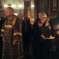 27 февраля, вечером, в храме святого пророка Иоанна Предтечи, было совершено последование Великого повечерия, за которым читается канон преподобного Андрея Критского. Канон разделяется на четыре части и соответственно прочитывается с понедельника по четверг. На первой седмице Великого поста, вечерние богослужения переносятся на 18 часов вечера - дабы каждый желающий смог попасть в храм и проникнуться песнью покаяния.