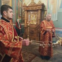 12мая, в вечер Недели 2-й по Пасхе, апостола Фомы, в храме святого пророка Иоанна Предтечи был пропет акафист Воскресению Христову, данной традиции уже многие годы, каждый вечер воскресенья, от Пасхи до отдания, богослужение совершается соборно, основное песнопение 