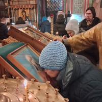 25 января, Неделя 33-я по Пятидесятнице, по Богоявлении, мученицы Татианы Римской, диаконисы. В храме святого пророка Иоанна Предтечи в Калуге собором духовенства совершены воскресные богослужения. Накануне вечером всенощное бдение возглавил настоятель храма, игумен Мефодий (Пронькин).