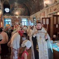 9 августа, Неделя 10-я по Пятидесятнице, великомученика и целителя Пантелеймона, в храме святого пророка Иоанна Предтечи были совершены торжественные Воскресные богослужения. Накануне вечером всенощное бдение, утром две Божественные литургии. Всенощное бдение возглавил настоятель храма, игумен Мефодий (Пронькин).