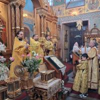 20 сентября, Неделя 16-я по Пятидесятнице, Неделя перед Воздвижением, преподобного Макария Оптинского. В храме святого пророка Иоанна Предтечи были совершены Воскресные богослужения - всенощное бдение, совершенное соборно клиром храма, возглавил настоятель храма, игумен Мефодий (Пронькин).